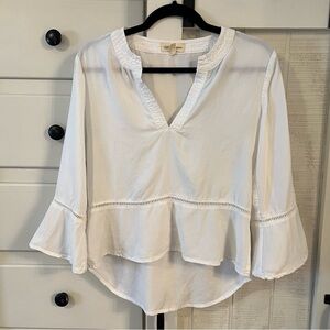 Cloth & Stone white chambray tunic